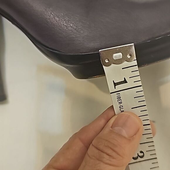 - BOTTEGA VENETA Purple Leather Platform Heels Slip On Heel Ankle Boots … - Picture 10 of 14